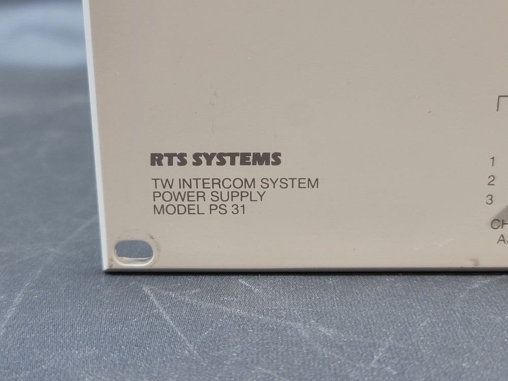 TELEX RTS TW INTERCOM SYSTEM POWER SUPPLY PS31
