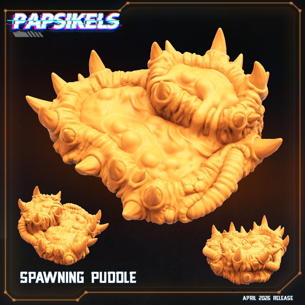 Alien Spawning Pond Terrain Papsikels Resin 28-32mm Sci-Fi Tabletop