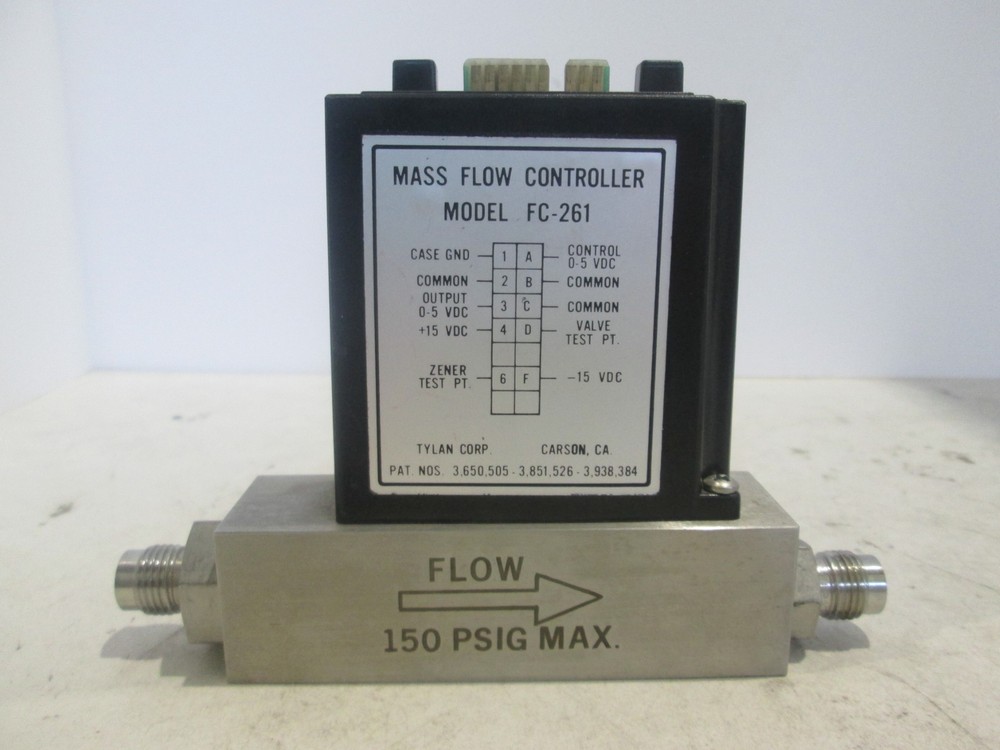 Tylan, FC-261, Mass Flow Controller, 20 SLPM, AR, Used