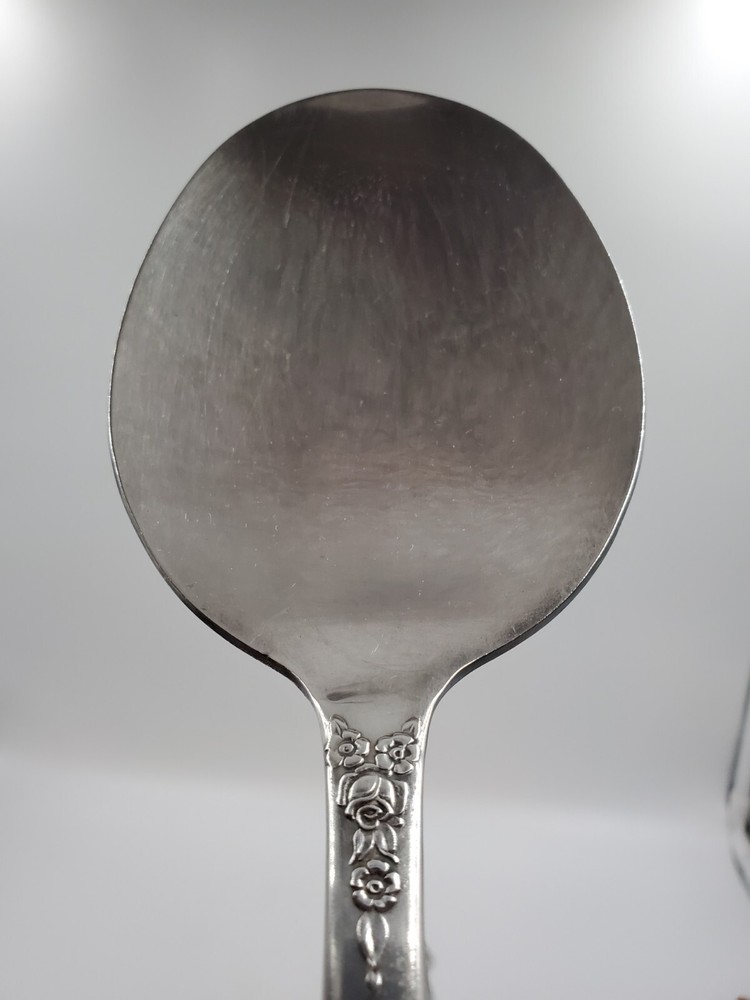 VTG King Edward Silverplate Holiday 1951 Pattern Fork & Spoon Salad Serving Set