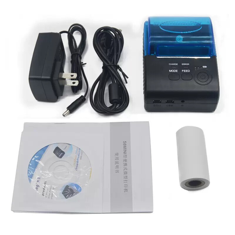 Handheld Thermal Receipt Printer 58mm POS Bluetooth USB for Retail Restaurant