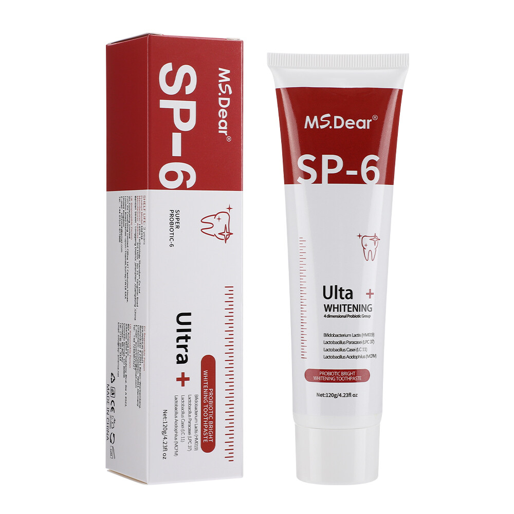 2PCS SP-6 Probiotic Toothpaste,Sp-6 Toothpaste Whitening Quick White Toothpaste