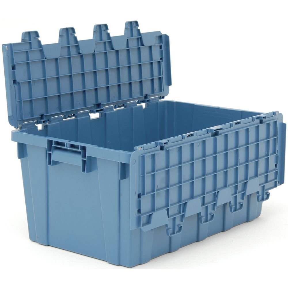 HUBERT® Chafer Storage Box Transport Box with Interlocking Lid Blue