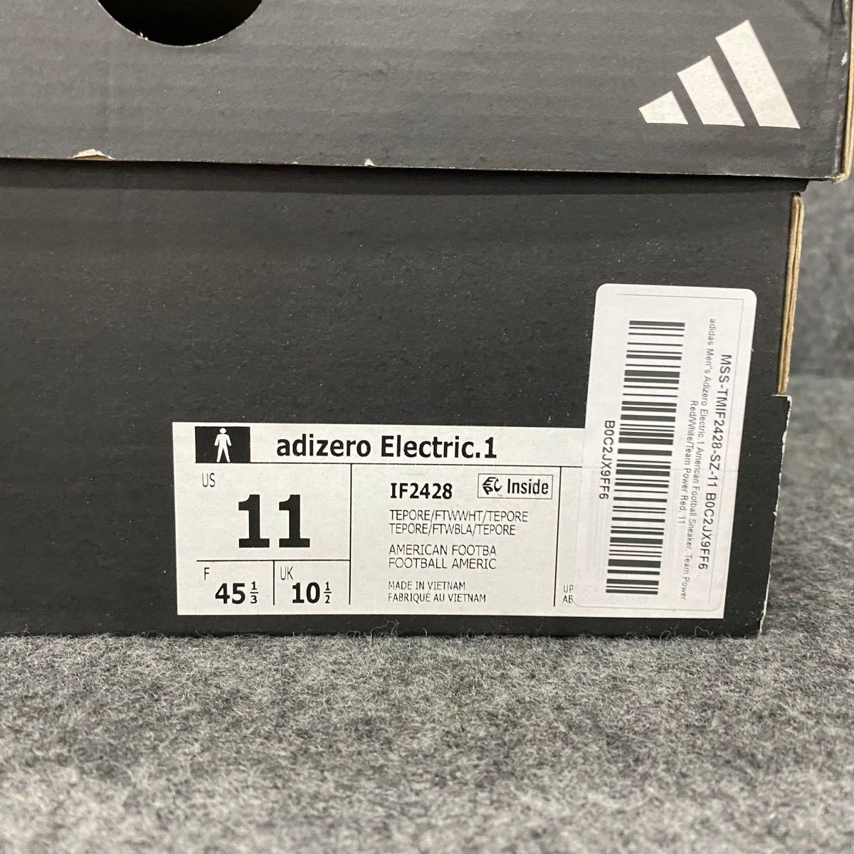 ADIDAS Adizero Electric.1 Performance Cleats Men's Size 11 Red/White