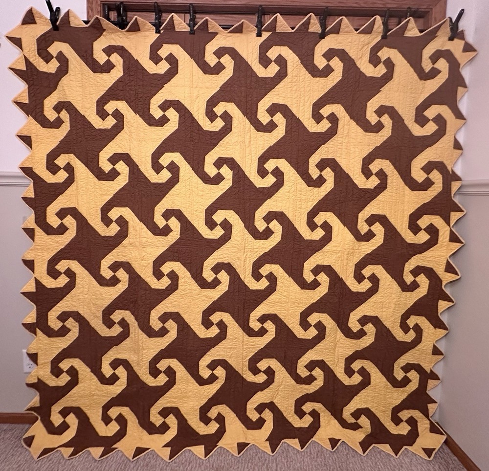 Handmade Cotton Snails Tail Patchwork Quilt