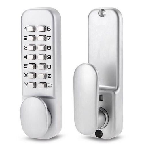 Waterproof Mechanical Digital Door Gate Lock Button Keypad Keyless Code Set ╏