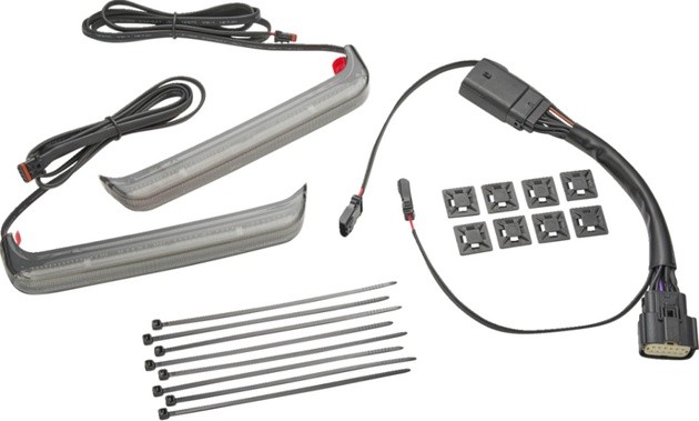 CIRO Bag Blade LED Saddlebag Lights Smoke #42018 Harley Davidson