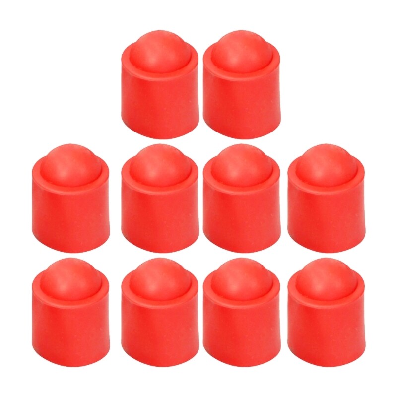10pcs Billiard Bottom Support Bumpers Pool Cue Tail Protective Sleeve