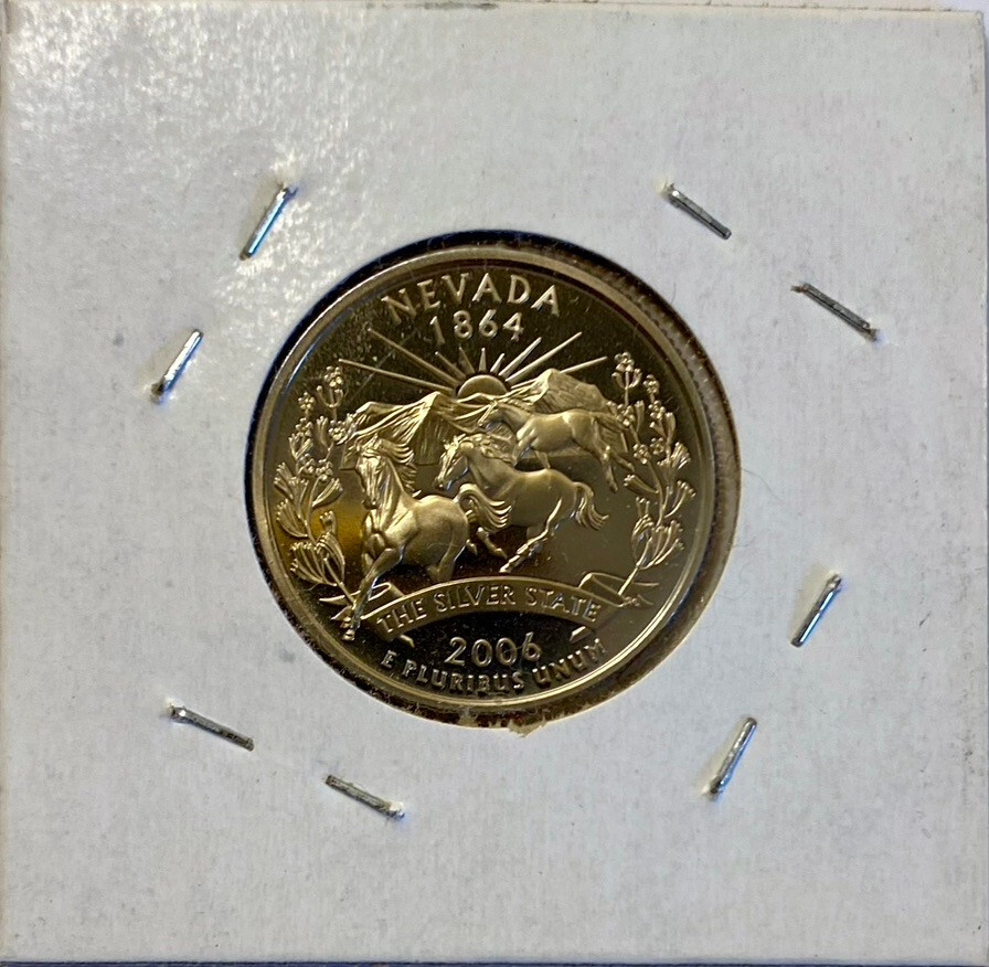2006 Nevada State Quarter Deep Cameo Proof