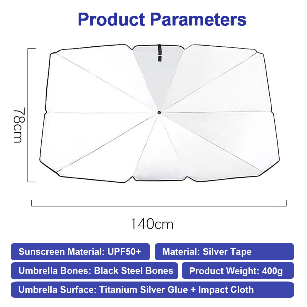 Sun Visor Car Windshield Shade Cover Front Window Shield UV Protection Foldable