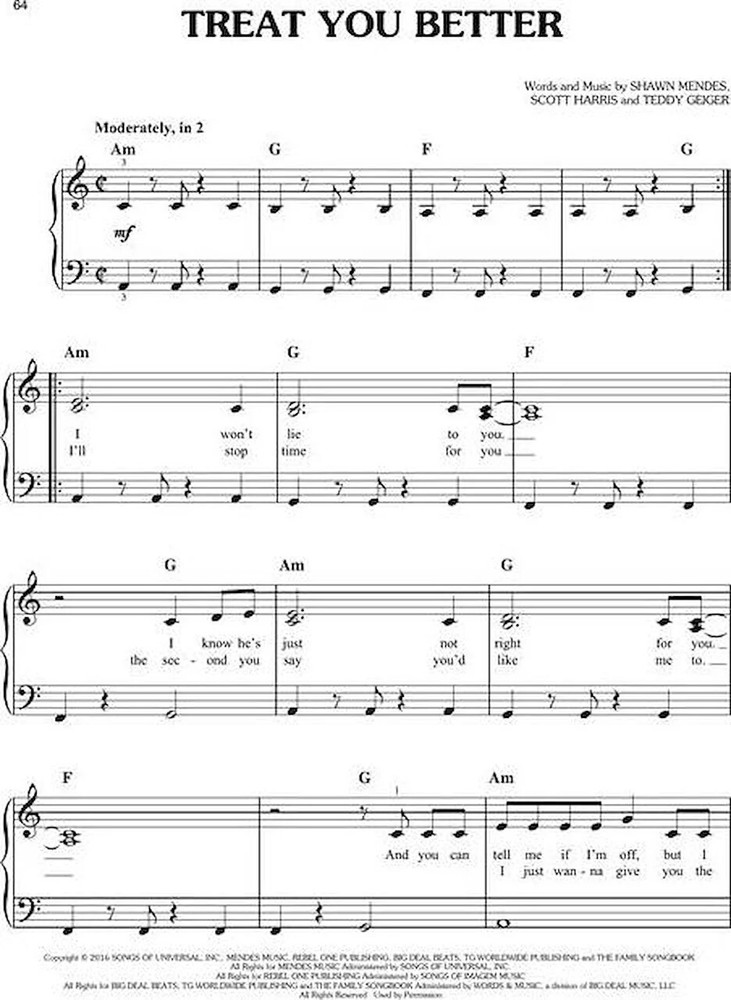 Shawn Mendes - Easy Piano Collection