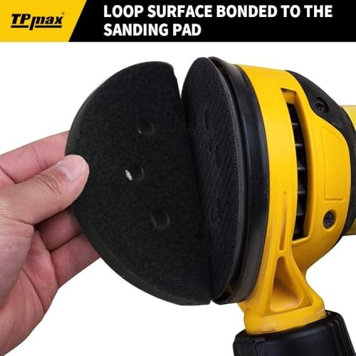 10 Pack 5" Soft Density Hook and Loop Interface Pads - 8 Holes Sponge Buffering