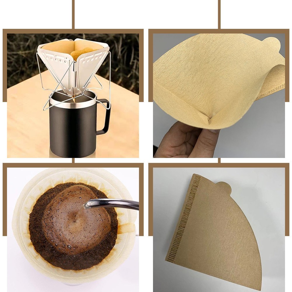 100 Pcs Coffee Machine Filter Papers Unbleached Filters Machines