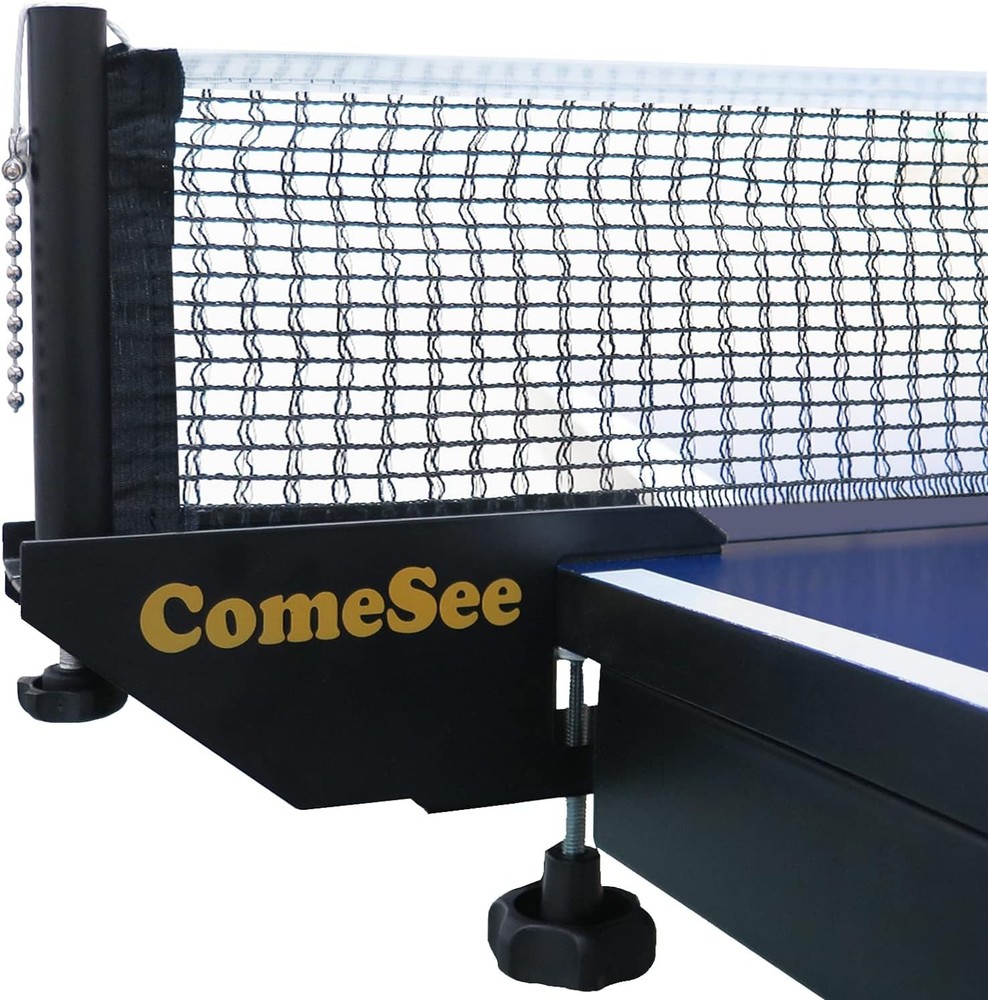 ComeSee Professional Table Tennis Ping Pong Net Post Set Strength Screw Black