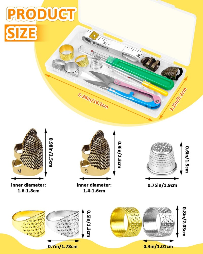 FIVEIZERO Thimble Kit– Sewing Thimbles for Basic Edition, Multiple colors
