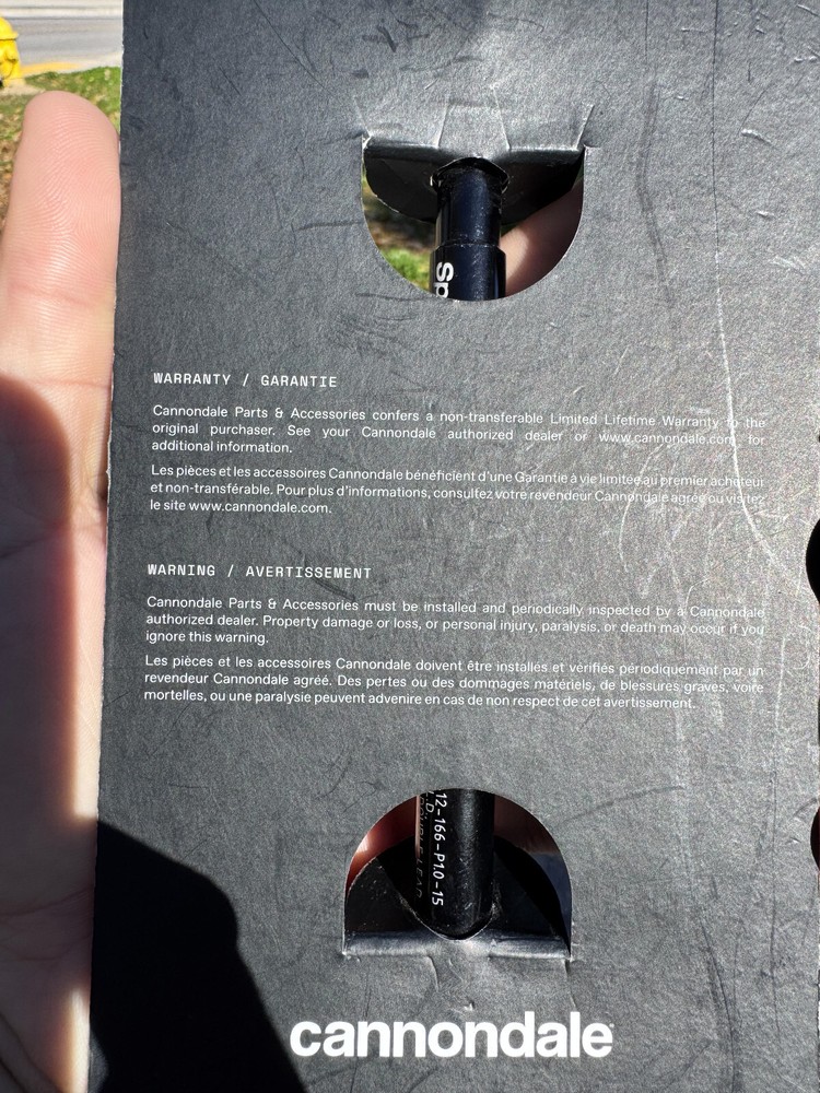 Cannondale 2-In-1 Trainer Axle