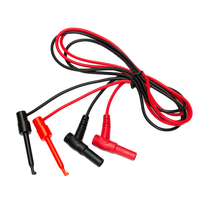 1 Pair Safety Banana Plug Toggle Test Hook Clip Test Leads Probe Cable Wire