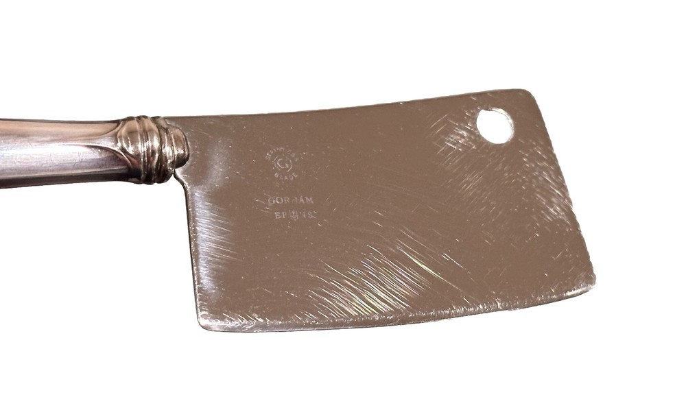 Vintage Gorham EPNS Electro Plated Silver Stainless Steel Blade Desk Hatchet