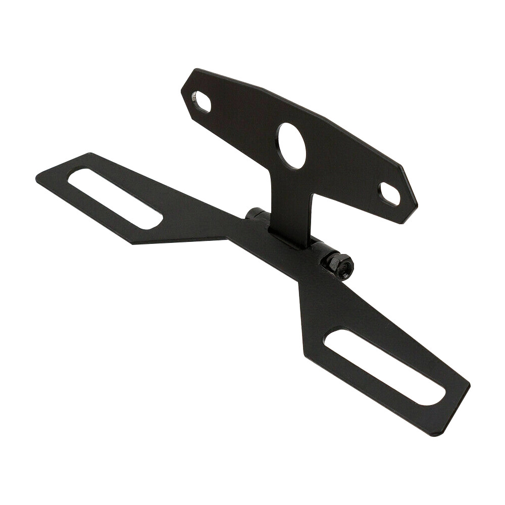 Motorcycle Folding License Plate Bracket Rear Tail Light Holder Mount Universal