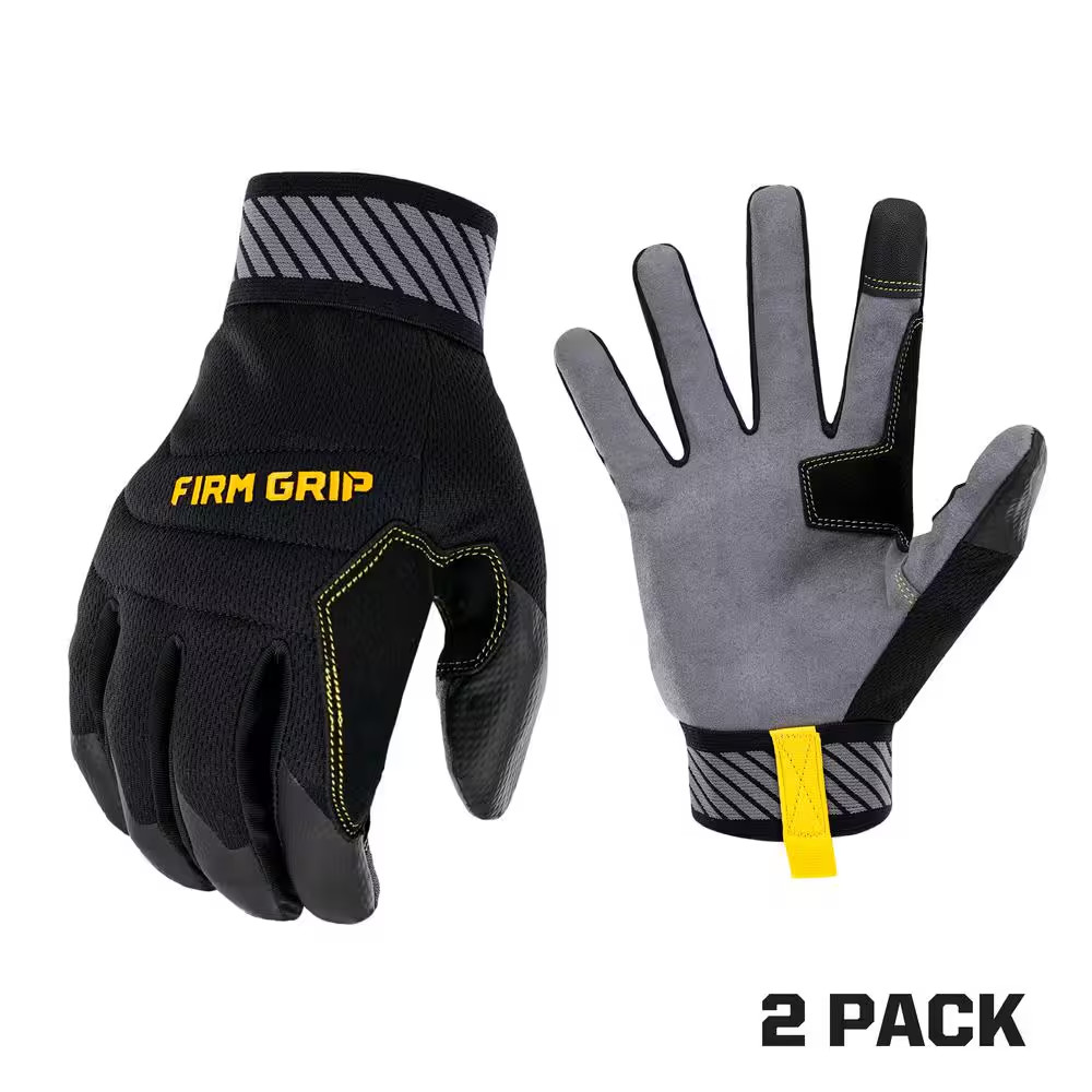 X-Large Flex Cuff Outdoor and Work Gloves (2-Pack)