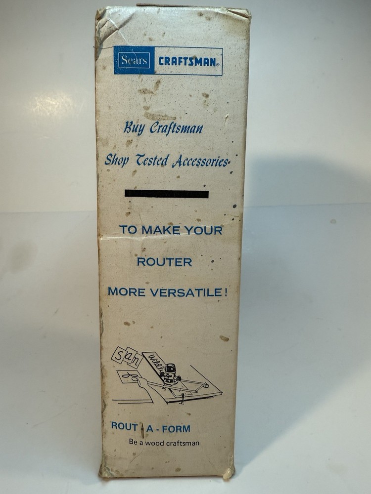 SEARS CRAFTSMAN ROUTER TEMPLATE SET #9-25182 NEVER USED