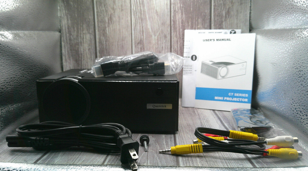 C7 Wireless Mini Projector, Black