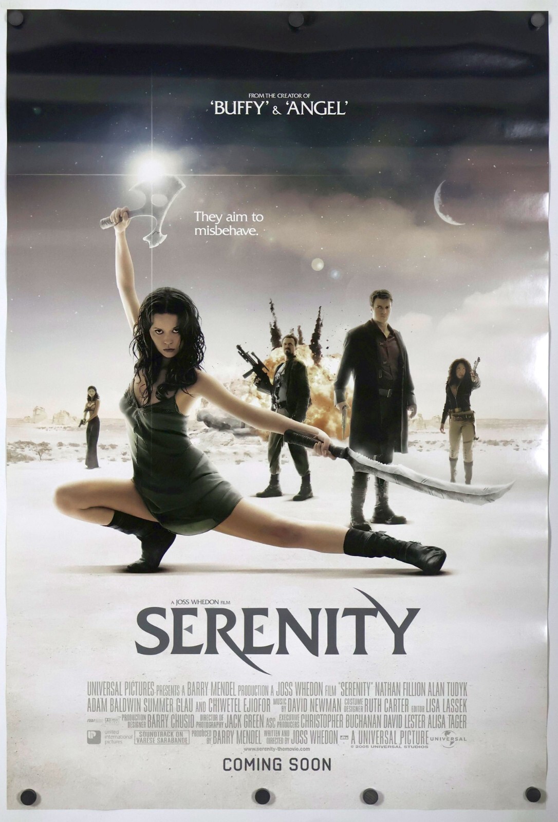Serenity - original DS movie poster 27x40 D/S - 2005 Firefly Summer Glaus INTL !