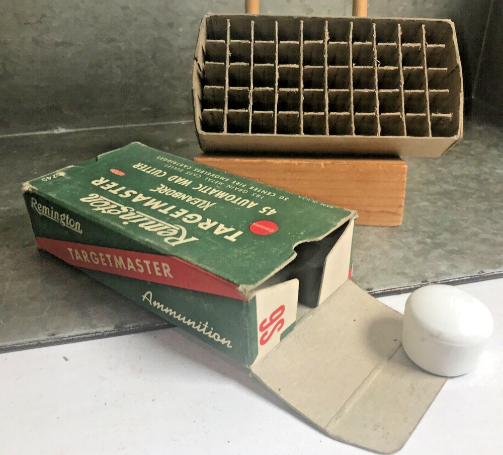 Vtg Remington Targetmaster Kleanbore 45 Automatic W C Empty Ammo Box 185 Gr 6745