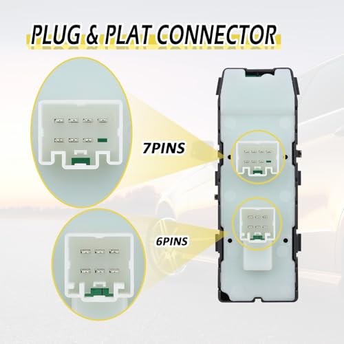 Front Left Driver Side Power Window Switch, Fit for 2008-2013 Dodge Avenger