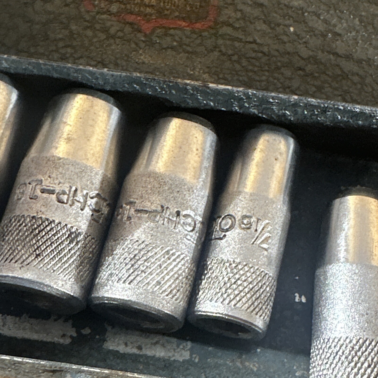 OTC Owatonna Tool No. 813 Gasket Cutting Driver Set W/ Metal Box Made in USA