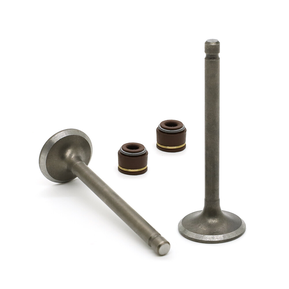 FOR YAMAHA INTAKE EXHAUST VALVES W/ SEALS 1985-05 YFM80 BADGER 80 RAPTOR Moto-4