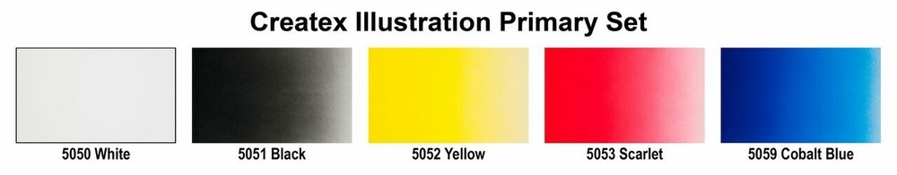 Createx Illustration Colors Primary Set 2oz.