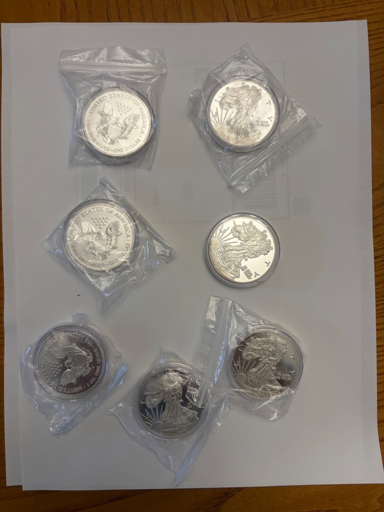 American Walking Silver Eagle Silver Plated Commemorative Coin 2022