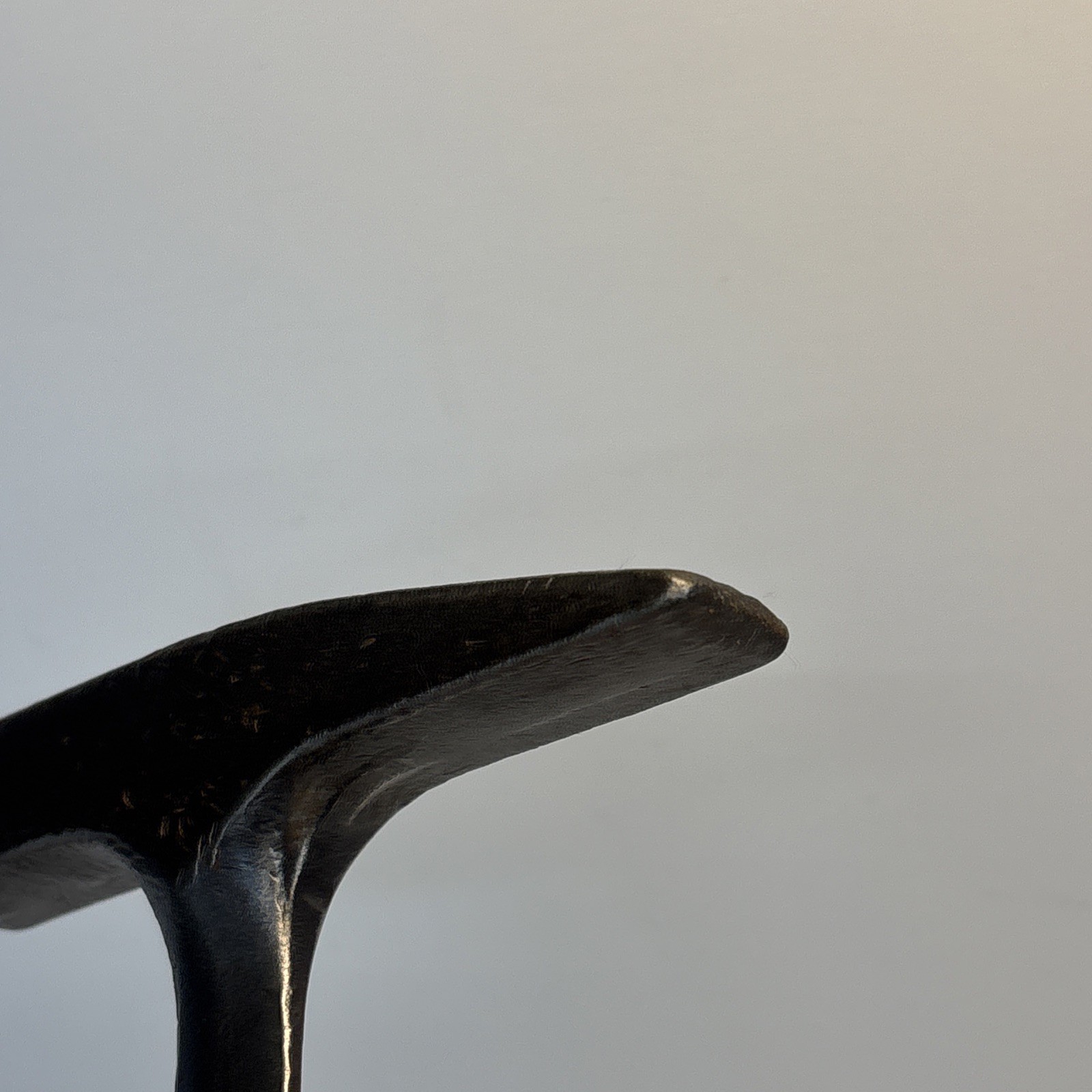 Vintage Malco Sheet Metal Setting Hammer 18 oz Leather Handle USA