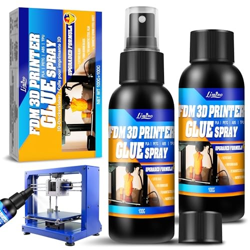 3D Printer Adhesive - 3D Print Glue Spray (Improved Version), Prevents Warping