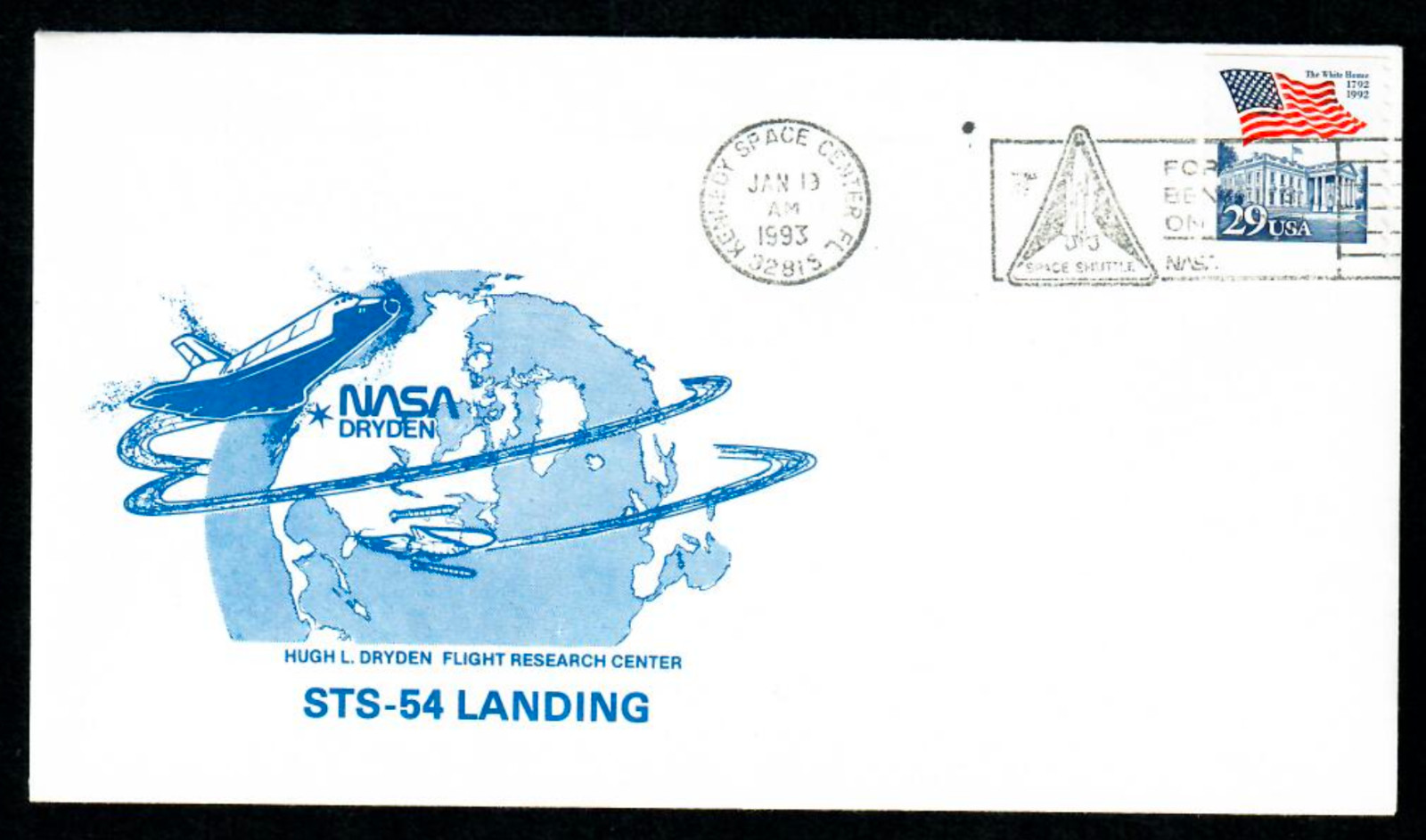 STS-54 Landing Cover