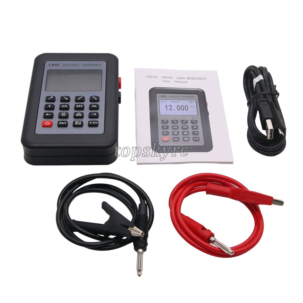 LB06 Process Calibrator 0-24mA 0-11V/ mV Signal Generator Hart Modbus Function