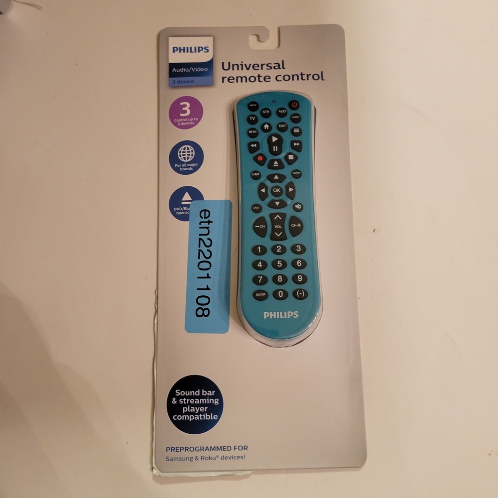 Philips Universal Remote Control - Green New. Fast Shipping