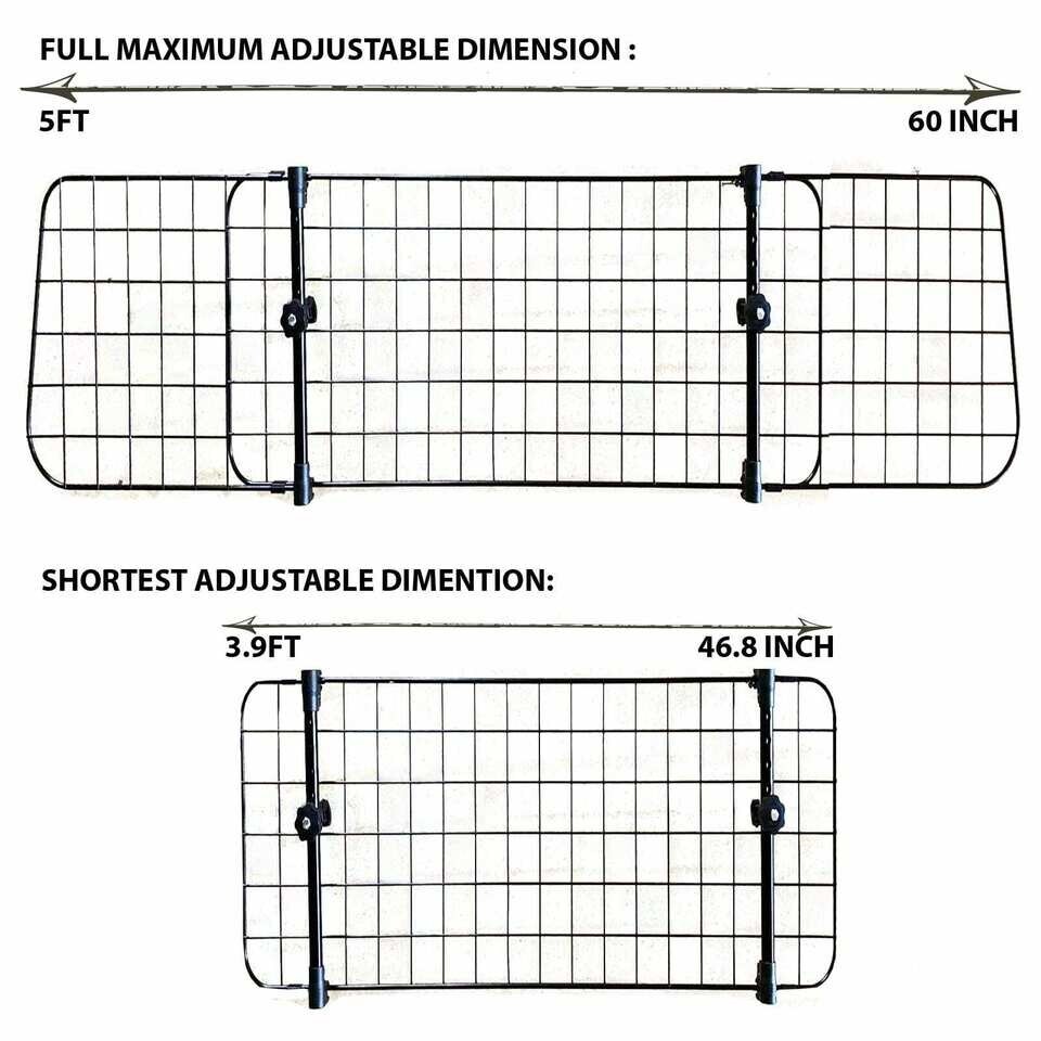 For FORD S-MAX - Heavy Duty Headrest Dog Pet Guard Mesh Adjustable