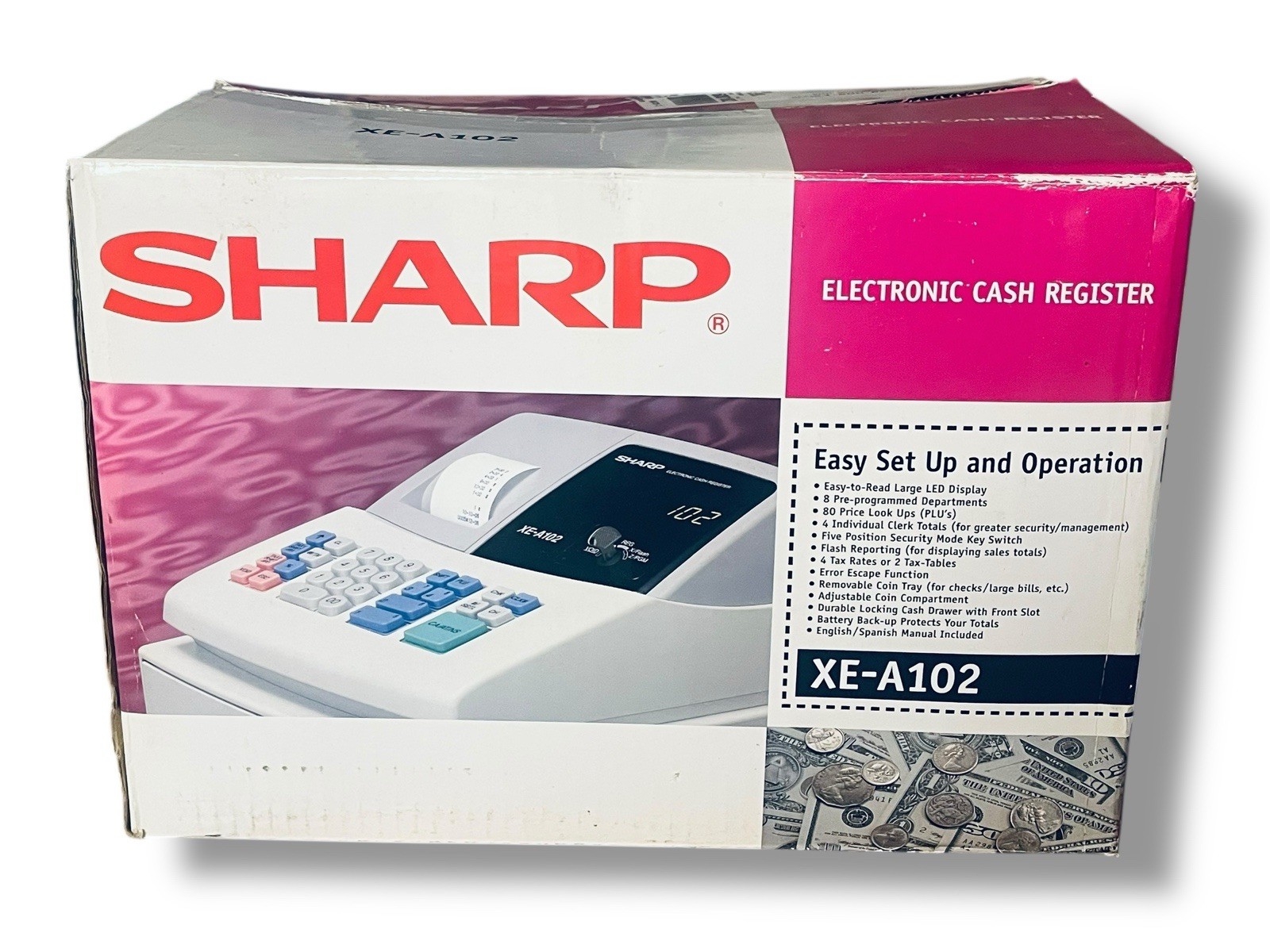 Sharp XE-A102 Business Cash Register XE-A102 NEW