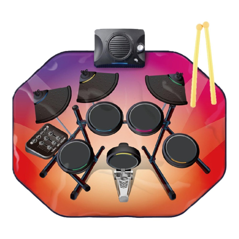 Electronic Drum Set Portable Electronic Drum Kit Foldable Drum Sticks