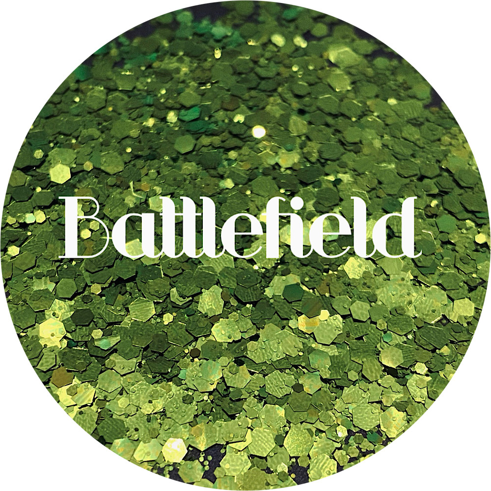 Premium Polyester Glitter - Green Chunky Mix