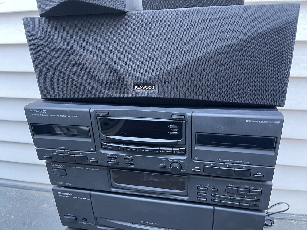 kenwood stereo amplifier,Surround processor,Compact disc and Cassette deck
