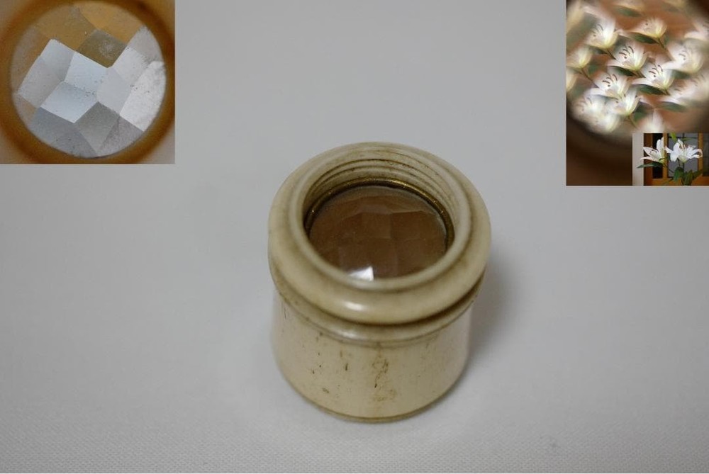 Antique 17th C Bone Optical Instrument Set Microscope Telescope c1700