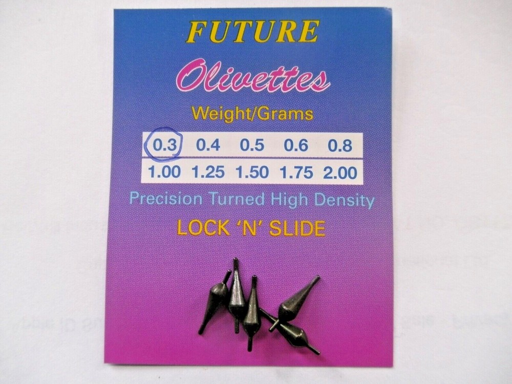 FUTURE NON TOXIC LOCK & SLIDE OLIVETTES - VARIOUS SIZES