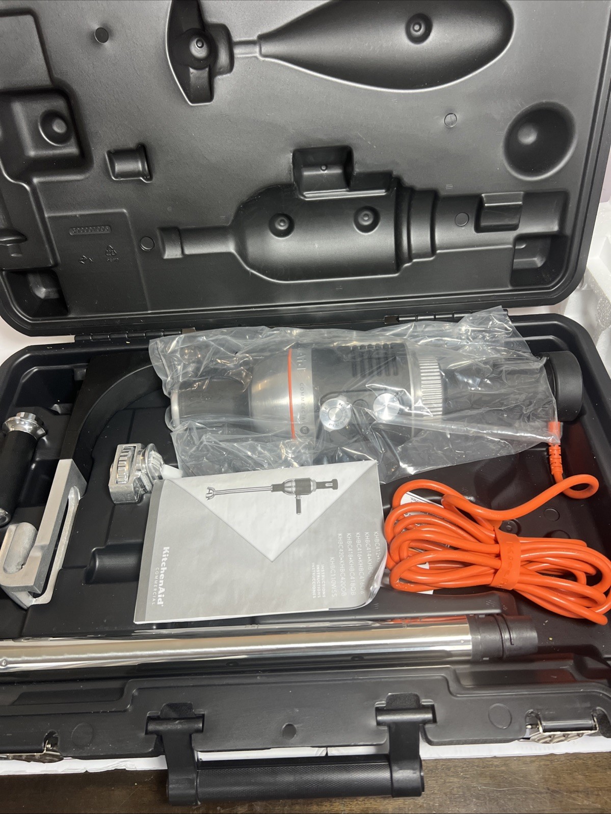 KitchenAid 1HP Commercial Immersion Blender KHBC416OB 16” Heavy Duty NSF