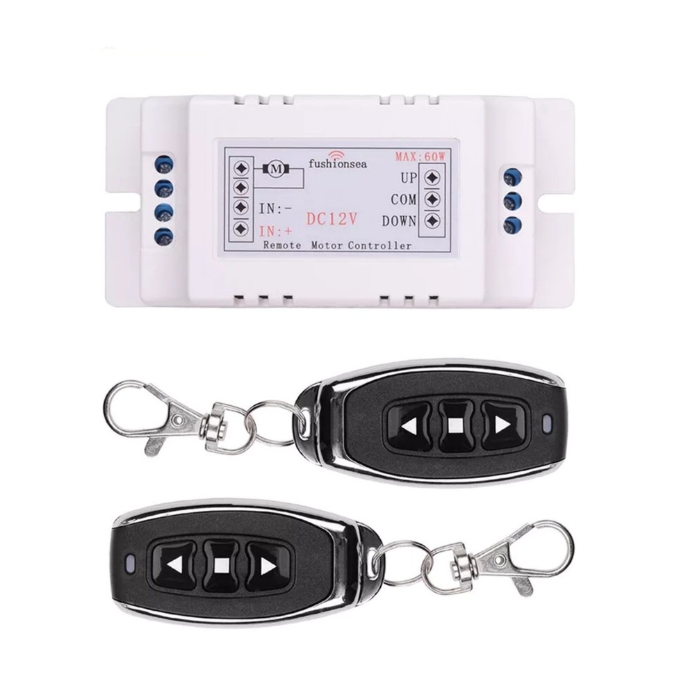 Universal Motor Wireless Remote 12V Switch 2 Channel RF433MHz Remote Control
