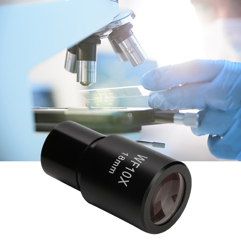 1 Pack WF10X Biological Microscope Eyepiece With Scale Bright Clear Image For