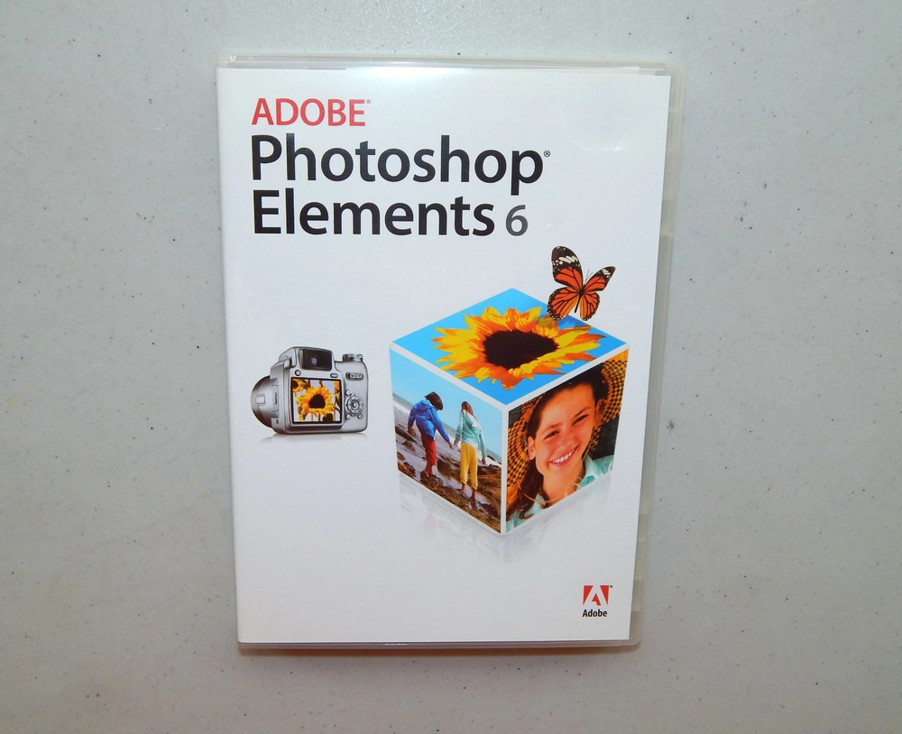 Adobe Macintosh Photoshop Elements 6 Software - w/DVD & Serial Number for MAC
