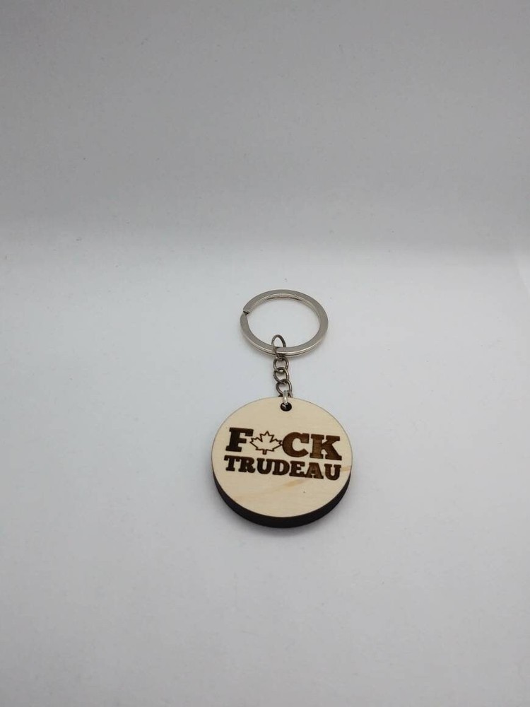 F Trudeau keychain F*ck Trudeau